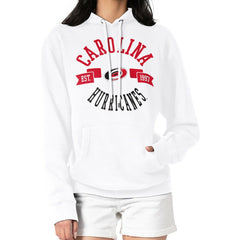 NHL Carolina Hurricanes G-III 4Her by Carl Banks Women's City Graphic Fleece Pullover Hoodie - White