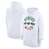 NHL Minnesota Wild G-III 4Her by Carl Banks Women's City Graphic Fleece Pullover Hoodie - White