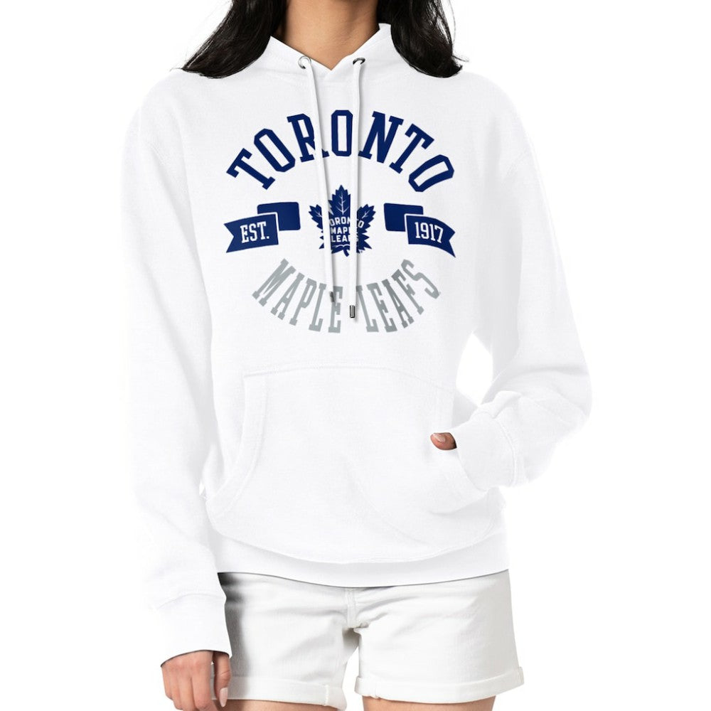 NHL Toronto Maple Leafs G-III 4Her by Carl Banks Women's City Graphic Fleece Pullover Hoodie - White