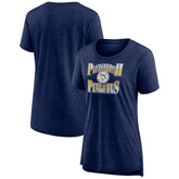 NHL Pittsburgh Penguins Women's Crash the Net Tri-Blend T-Shirt - Navy