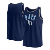 Tampa Bay Rays Fanatics Bet Tank Top - Navy Tanks