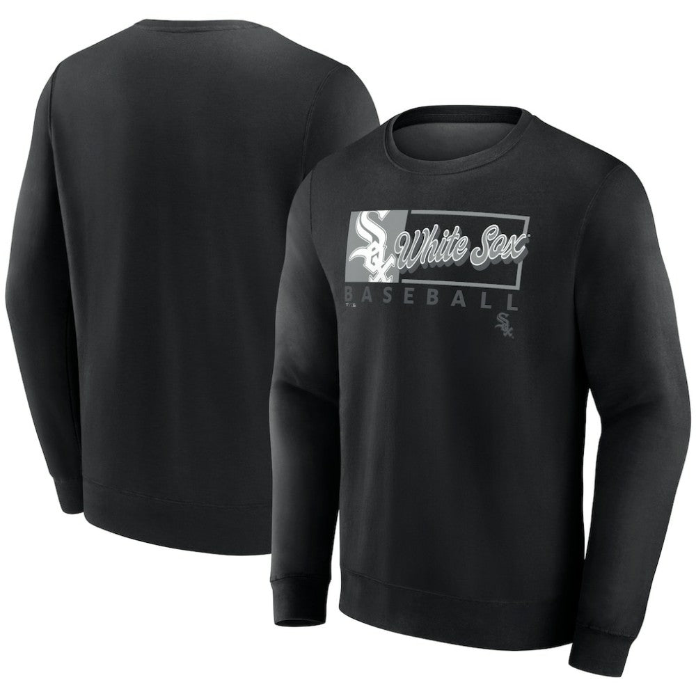 Chicago White Sox Fanatics Focus Fleece Pullover Sweatshirt - Black Pullover
