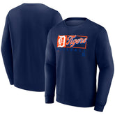 Detroit Tigers Fanatics Focus Fleece Pullover Sweatshirt - Navy Pullover