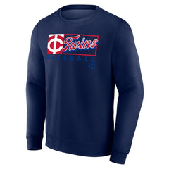 Minnesota Twins Fanatics Focus Fleece Pullover Sweatshirt - Navy Pullover