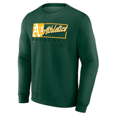 Athletics Fanatics Focus Fleece Pullover Sweatshirt - Green Pullover