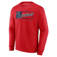 St. Louis Cardinals Fanatics Focus Fleece Pullover Sweatshirt - Red Pullover