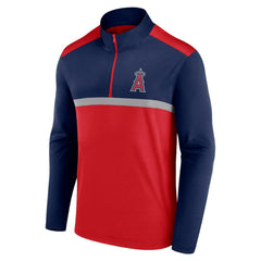 Los Angeles Angels Fanatics Unstoppable Quarter-Zip Top - Red Tops