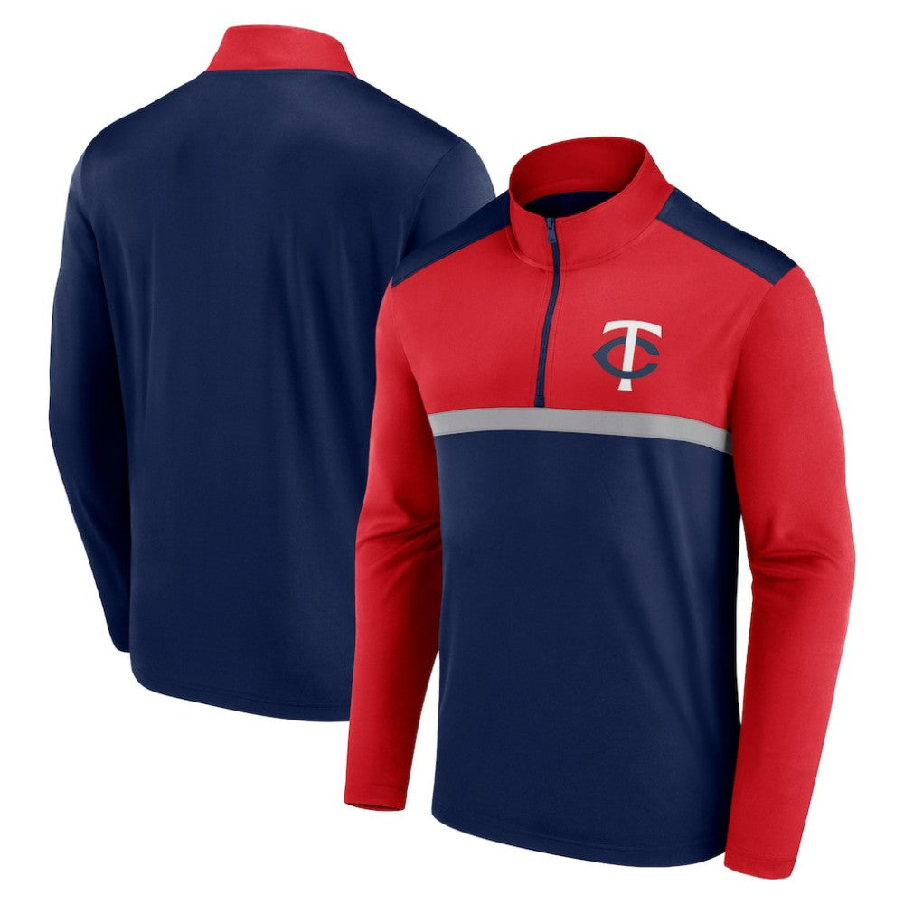 Minnesota Twins Fanatics Unstoppable Quarter-Zip Top - Navy Tops