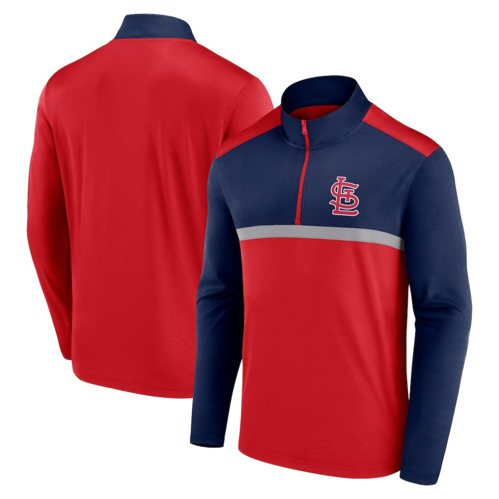 St. Louis Cardinals Fanatics Unstoppable Quarter-Zip Top - Red Tops