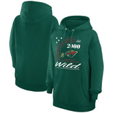 NHL Minnesota Wild Starter Arch City Team Graphic Fleece Pullover Hoodie - Hunter Green