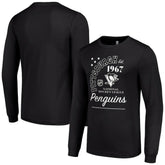 NHL Pittsburgh Penguins Starter Arch City Theme Graphic Long Sleeve T-Shirt - Black