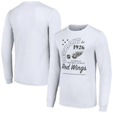 NHL Detroit Red Wings Starter Arch City Theme Graphic Long Sleeve T-Shirt - White