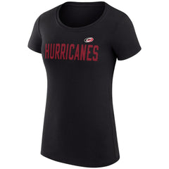 NHL Carolina Hurricanes G-III 4Her by Carl Banks Women's Super-Slim Fit Lightweight Dot Print Team T-Shirt - Black