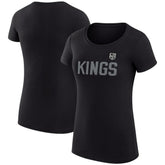 NHL Los Angeles Kings G-III 4Her by Carl Banks Women's Super-Slim Fit Lightweight Dot Print Team T-Shirt - Black