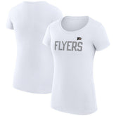 NHL Philadelphia Flyers G-III 4Her by Carl Banks Women's Super-Slim Fit Lightweight Dot Print Team T-Shirt - White