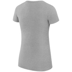 NHL New York Islanders G-III 4Her by Carl Banks Women's Super-Slim Fit Lightweight Dot Print Team T-Shirt - Heather Gray