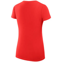 NHL Florida Panthers G-III 4Her by Carl Banks Women's Super-Slim Fit Lightweight Dot Print Team V-Neck T-Shirt - Red