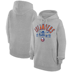 NHL New York Islanders Starter Puck Pullover Hoodie - Heather Gray