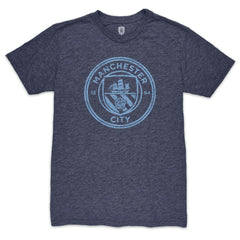 Manchester City Color Crest Twisted Tri-Blend T-Shirt Heather Navy sale