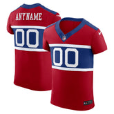 NFL New York Giants Alternate Vapor F.U.S.E. Elite Custom Jersey - Red