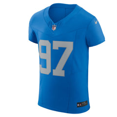 NFL Aidan Hutchinson Detroit Lions Alternate Vapor F.U.S.E. Elite Jersey - Blue