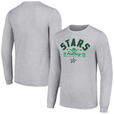 NHL Dallas Stars Starter Puck Long Sleeve T-Shirt - Heather Gray