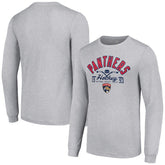 NHL Florida Panthers Starter Puck Long Sleeve T-Shirt - Heather Gray