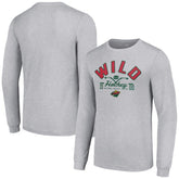 NHL Minnesota Wild Starter Puck Long Sleeve T-Shirt - Heather Gray