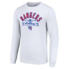 NHL New York Rangers Starter Puck Long Sleeve T-Shirt - White