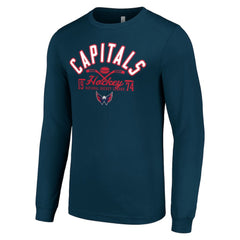 NHL Washington Capitals Starter Puck Long Sleeve T-Shirt - Navy