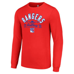 NHL New York Rangers Starter Puck Long Sleeve T-Shirt - Red