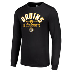 NHL Boston Bruins Starter Puck Long Sleeve T-Shirt - Black