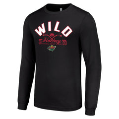NHL Minnesota Wild Starter Puck Long Sleeve T-Shirt - Black