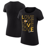 Los Angeles Lakers G-III 4Her by Carl Banks Women's Super-Slim Fit Lightweight Basketball Love T-Shirt Black