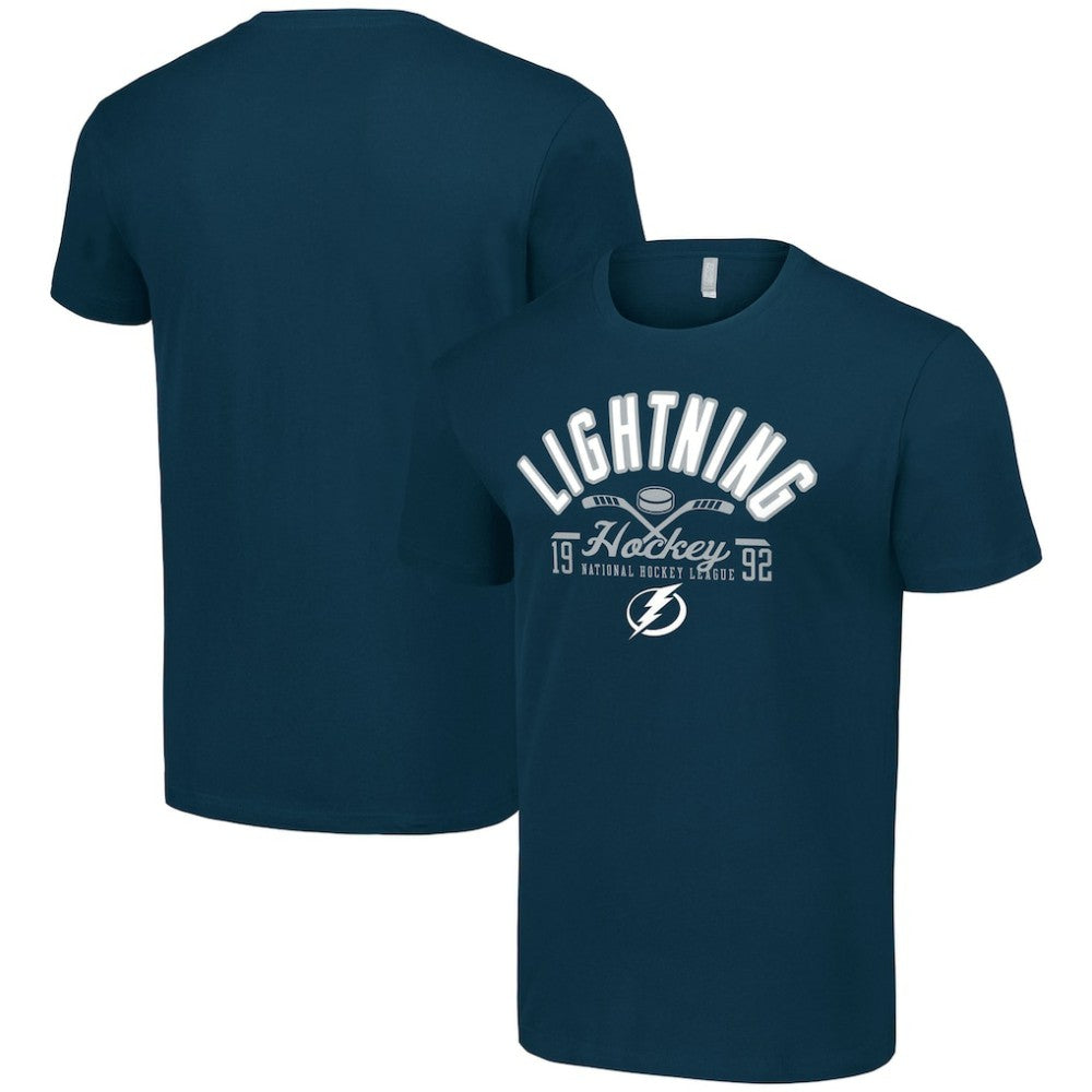 NHL Tampa Bay Lightning Starter Half Puck T-Shirt - Navy