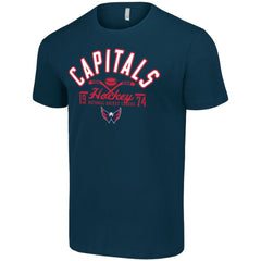 NHL Washington Capitals Starter Half Puck T-Shirt - Navy