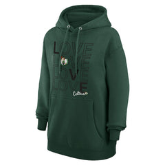 Boston Celtics G-III 4Her by Carl Banks Women's Basketball Love Fleece Pullover Hoodie Green