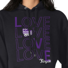 Sacramento Kings G-III 4Her by Carl Banks Women's Basketball Love Fleece Pullover Hoodie Black