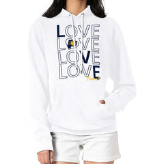 Indiana Pacers G-III 4Her by Carl Banks Women's Basketball Love Fleece Pullover Hoodie White