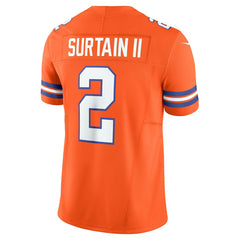 NFL Patrick Surtain II Denver Broncos Alternate Mile High Collection 1977 Throwback Vapor F.U.S.E. Limited Jersey - Orange