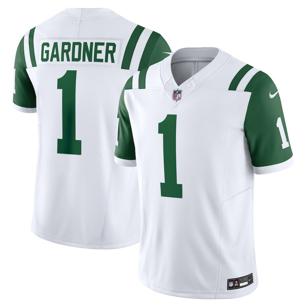 NFL Ahmad Sauce Gardner New York Jets Classic Alternate Vapor F.U.S.E. Limited Jersey - White