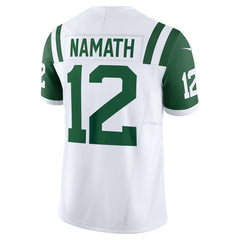 NFL Joe Namath New York Jets Classic Alternate Vapor F.U.S.E. Retired Player Limited Jersey - White