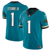 NFL Travis Etienne Jacksonville Jaguars Prowler Throwback Vapor F.U.S.E. Limited Jersey - Teal