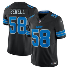 NFL Penei Sewell Detroit Lions Vapor F.U.S.E. Alternate Limited Jersey - Black