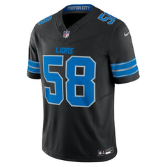 NFL Penei Sewell Detroit Lions Vapor F.U.S.E. Alternate Limited Jersey - Black