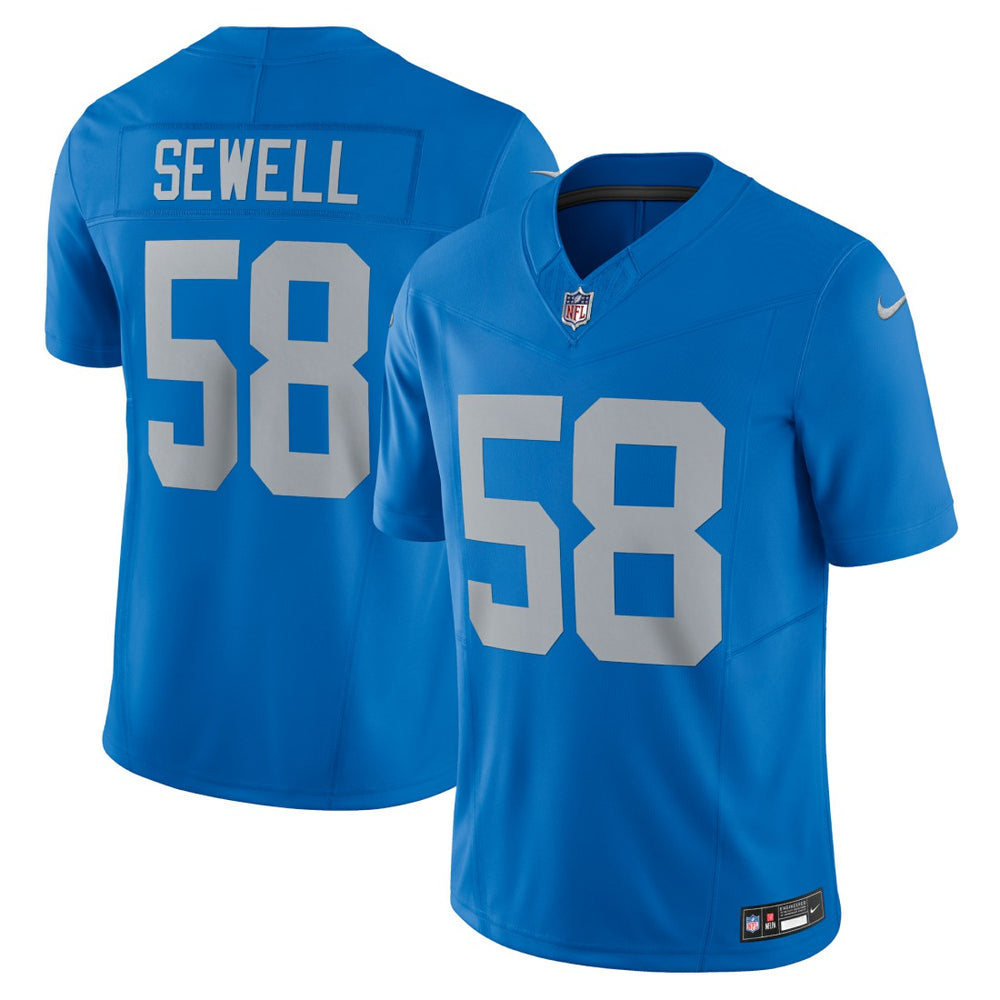 NFL Penei Sewell Detroit Lions Vapor F.U.S.E. Alternate Limited Jersey - Blue