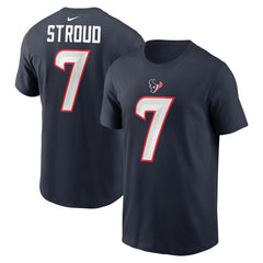C.J. Stroud Houston Texans Player Name & Number T-Shirt Navy