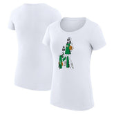 Boston Celtics G-III 4Her by Carl Banks Women's Super-Slim Fit Lightweight Basketball Girls T-Shirt White