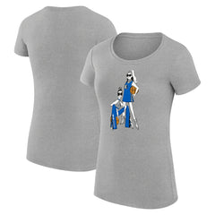 Dallas Mavericks G-III 4Her by Carl Banks Women's Super-Slim Fit Lightweight Basketball Girls T-Shirt Heather Gray