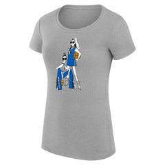 Dallas Mavericks G-III 4Her by Carl Banks Women's Super-Slim Fit Lightweight Basketball Girls T-Shirt Heather Gray